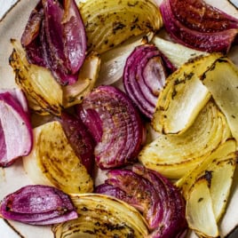 mit gegrillte Zwiebeln