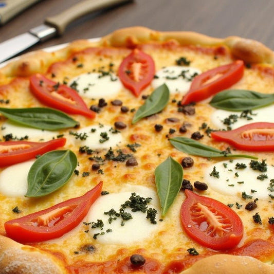 Pizza Mozarella al Basilikum