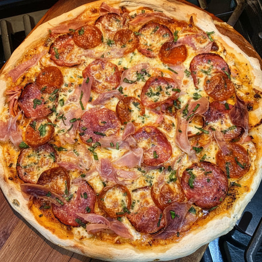 Pizza Proscuitto Salami