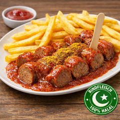 Currywurst mit Pommes Frites